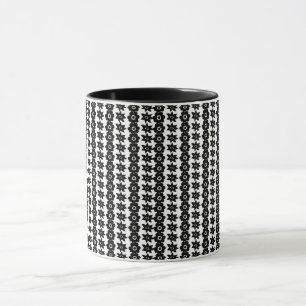 Schwarz-Weiß-Hintergrund mit vielen Punkten Tasse