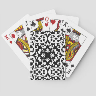 Schwarz-Weiß-Hintergrund Spielkarten