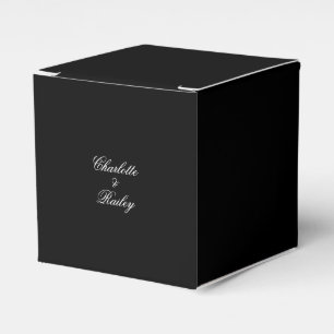 Schwarz-Weiß-Hochzeit Geschenkschachtel