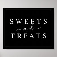 Schwarz-Weiß-Hochzeiten Süßigkeiten & Leckereien U