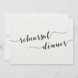 Schwarz-Weiß-Hochzeitsessen Probe lädt ein Einladung
