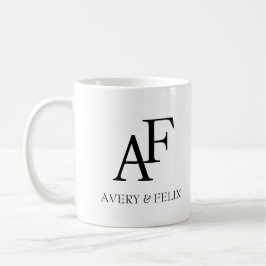 Schwarz-Weiß-Hochzeitshauptgast Kaffeetasse