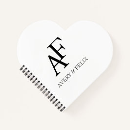 Schwarz-Weiß-Hochzeitshauptgast Notizbuch