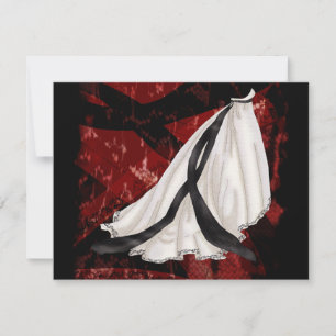 Schwarz-Weiß-Hochzeitskleid