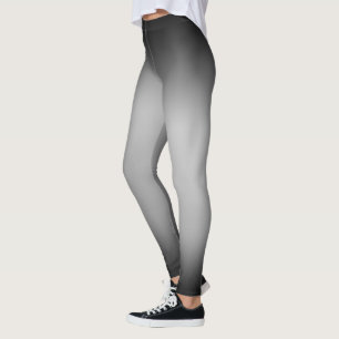 Schwarz-Weiß-Horizont Leggings