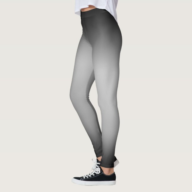 Schwarz-Weiß-Horizont Leggings (Links)