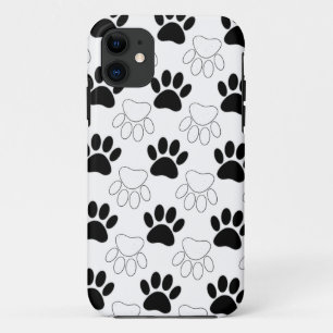 Schwarz-Weiß-Hund-Muster Case-Mate iPhone Hülle