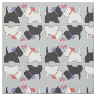 Schwarz-Weiß-Hunde Kunststoffe Stoff