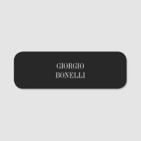 Schwarz-weiß Ihr Name Minimalistisch Personal Mode