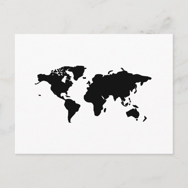 Schwarz-Weiß-Illustration Postkarte (Vorderseite)