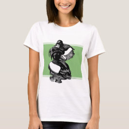 Schwarz-Weiß-Illustration von Tufted Encks T-Shirt