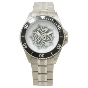 Schwarz-Weiß im Zebrastil Armbanduhr