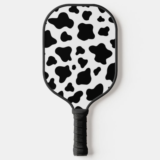 Schwarz-Weiß-Imitat Pickleball Schläger (Vorderseite)