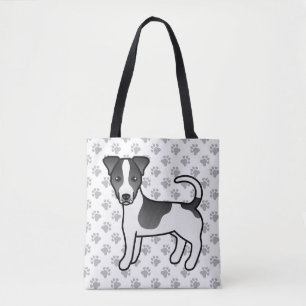 Schwarz-Weiß-Jack für glattes Coat Russell Terrier Tasche