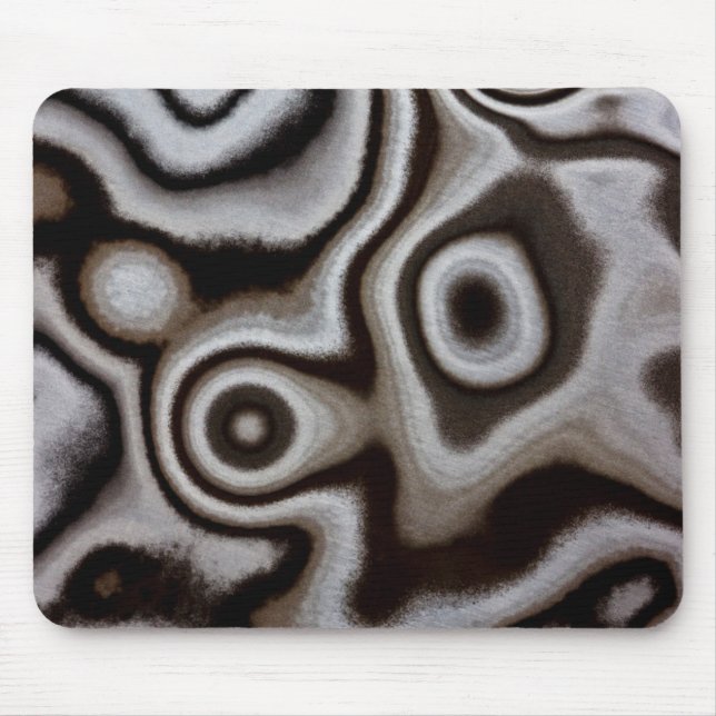 Schwarz-Weiß-Jasper-Stein Mousepad (Vorne)