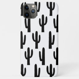 Schwarz-Weiß-Kaktus. Modernes Kakteen Case-Mate iPhone Hülle