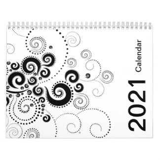 Schwarz-Weiß-Kalender 2021 Kalender
