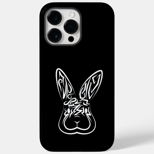 Schwarz-Weiß-Kaninchen Case-Mate iPhone 14 Pro Max Hülle (Rückseite)