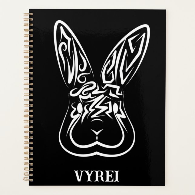 Schwarz-Weiß-Kaninchen Planer (Vorderseite)