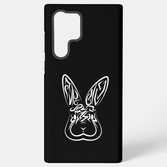 Schwarz-Weiß-Kaninchen Samsung Galaxy Hülle (Rückseite)