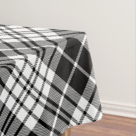 Schwarz-Weiß-Kariert Tischdecke