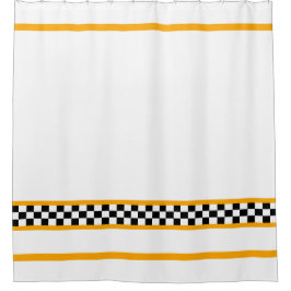 Schwarz-Weiß-Karo Duschvorhang