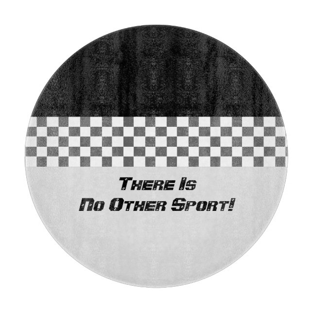 Schwarz-Weiß-Karo Schneidebrett (Vorderseite)