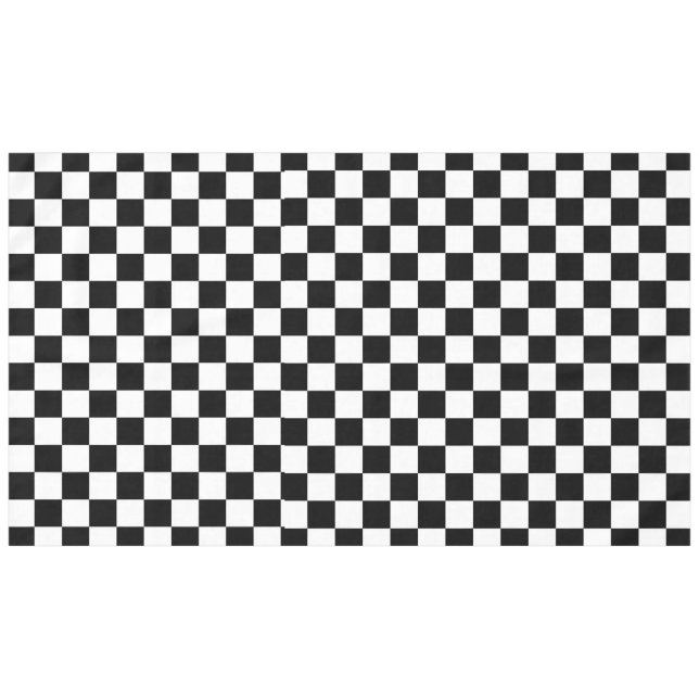 Schwarz-Weiß-Karton 60"x104" Tablette Tischdecke (Vorderseite (Horizontal))