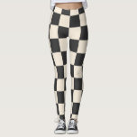 Schwarz-Weiß-Karton Leggings<br><div class="desc">Schwarzweiß-Leggings</div>