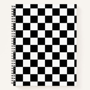Schwarz-Weiß-Karton Notizbuch