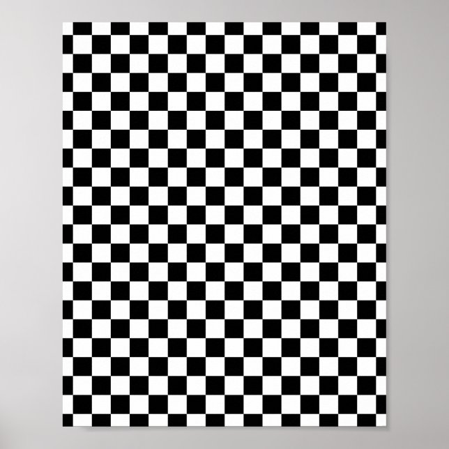 Schwarz-Weiß-Karton Poster (Vorne)