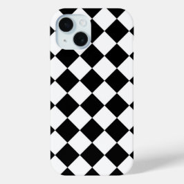 Schwarz-Weiß-Karton-Sichtflaggendesign Case-Mate iPhone Hülle