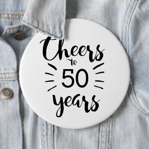 Schwarz-Weiß-Käse bis 50 Jahre Button