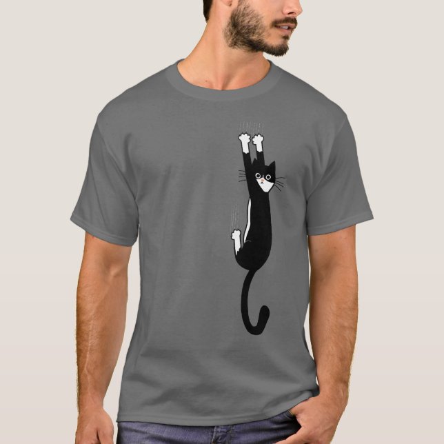 Schwarz-Weiß-Katze | Funny Tuxedo Cat T-Shirt (Vorderseite)