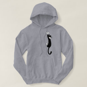 Schwarz-Weiß-Katze  Funny Tuxedo Hoodie