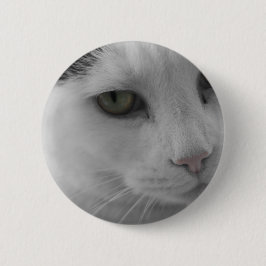 Schwarz-Weiß-Katzen im Gesicht Button