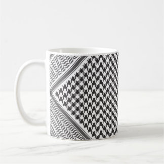 Schwarz-Weiß-Keffiyeh Kaffeetasse