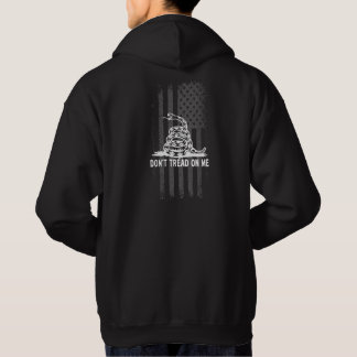 Schwarz & Weiß: Keine amerikanische Flagge Hoodie