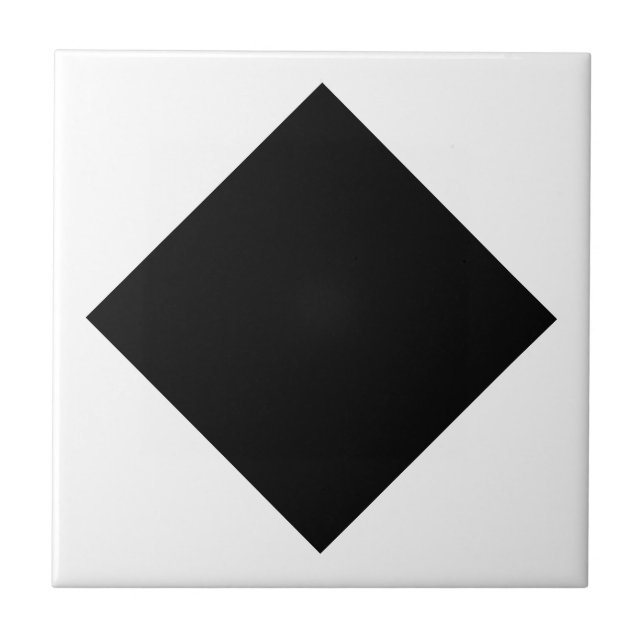 Schwarz-Weiß-Keramik-Fliesen (elegant) Fliese (Vorderseite)