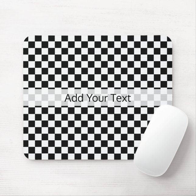 Schwarz-Weiß-Klassik-Karton von STaylor Mousepad (Mit Mouse)