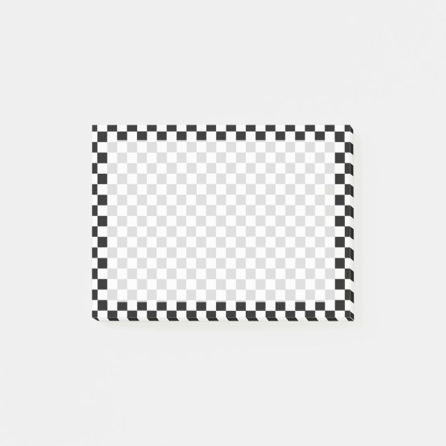 Schwarz-Weiß-Klassik-Karton von STaylor Post-it Klebezettel (Vorderseite)