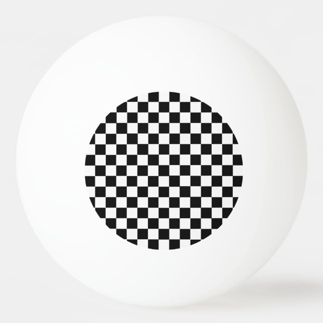 Schwarz-Weiß-Klassik-Karton von STaylor Tischtennisball (Vorderseite)