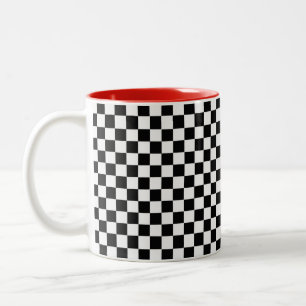 Schwarz-Weiß-Klassik-Karton Zweifarbige Tasse