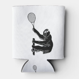 Schwarz-Weiß-Klassik mit Tennis-Racquet Dosenkühler