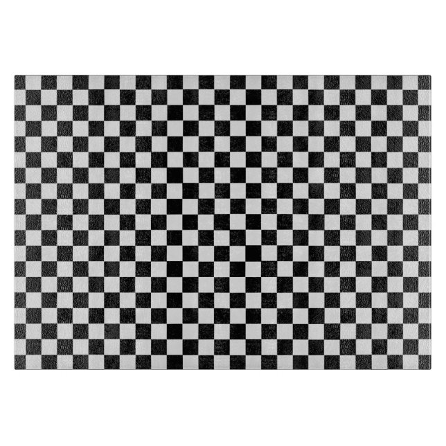 Schwarz-Weiß-Klassik-Schachbrett von STaylor Schneidebrett (Vorderseite)