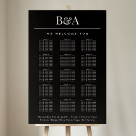 Schwarz-Weiß-Klassiker Hochzeitsstift Poster