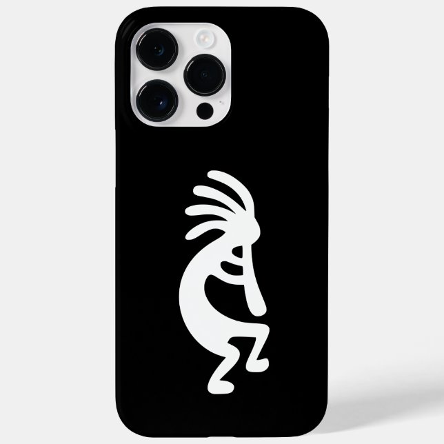 Schwarz-Weiß-Kokopelli Case-Mate iPhone 14 Pro Max Hülle (Rückseite)