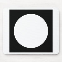 Schwarz-Weiß-Kreis, einfaches geometrisches Design