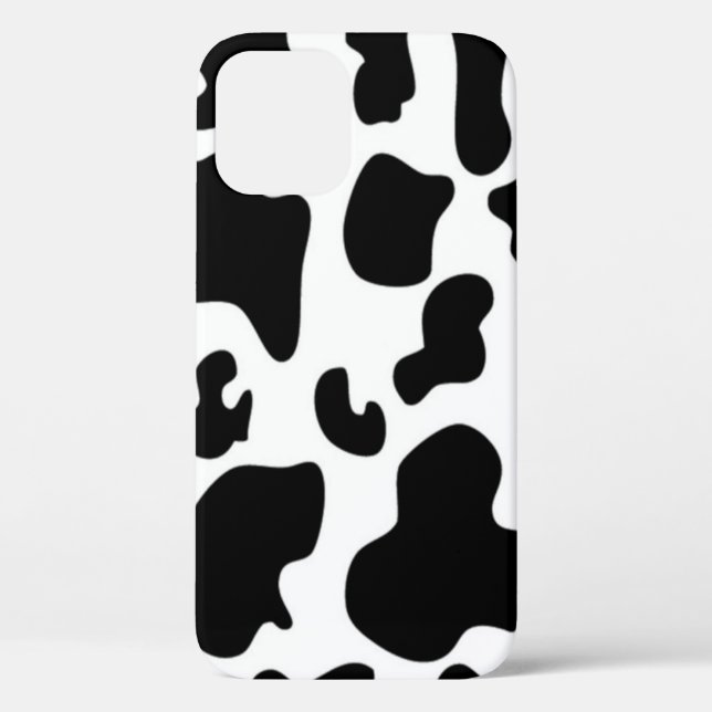 Schwarz-Weiß-Kuh Case-Mate iPhone Hülle (Rückseite)