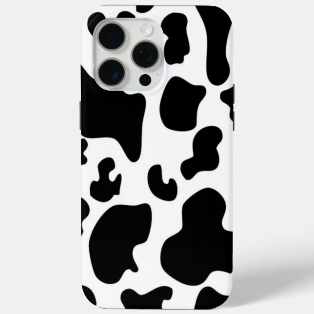 Schwarz-Weiß-Kuh Case-Mate iPhone Hülle (Rückseite)